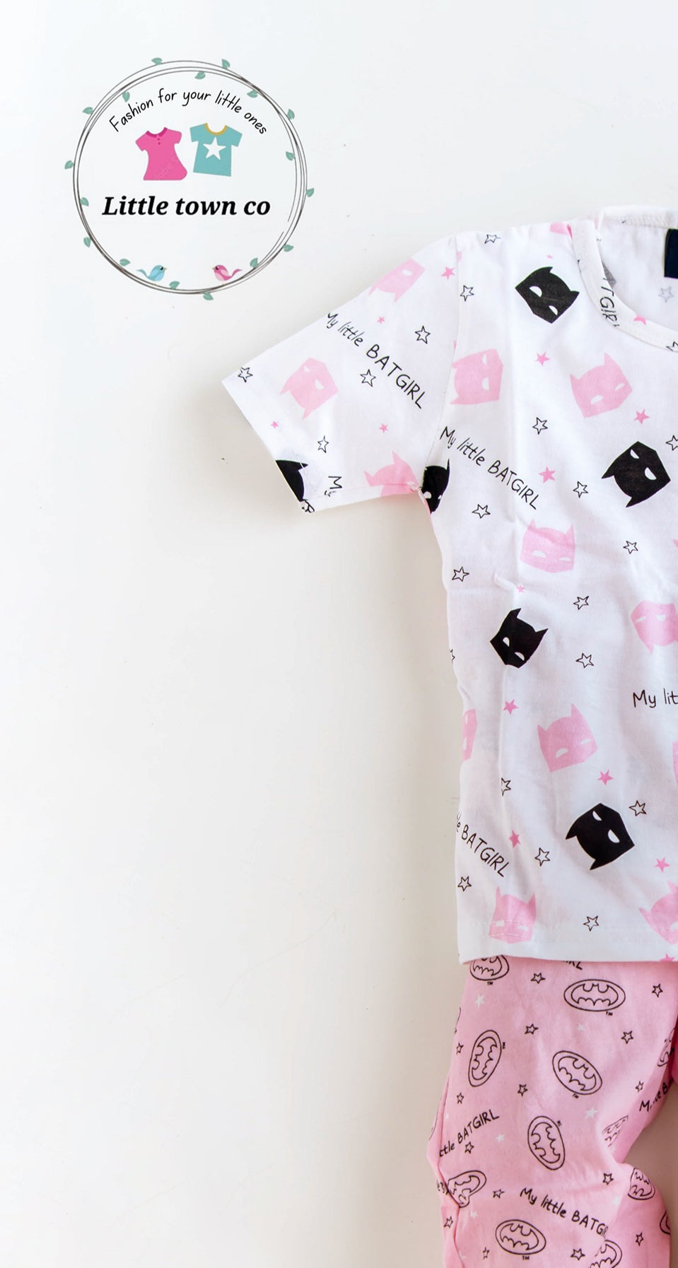 cute batgirl print sleepwear / nightsuits