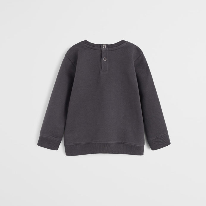 Grey cherish fleece sweatshirt