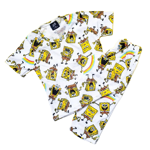 Spongebob print sleepwear / nightsuits