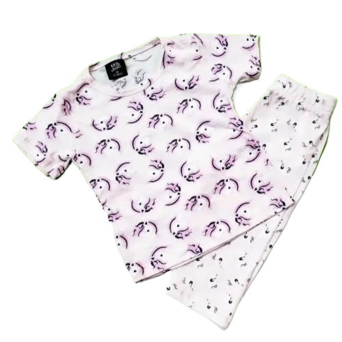 unicorn print sleepwear / nigh suits