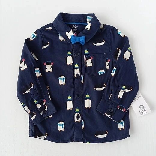 F&F penguin shirt & bowtie set.