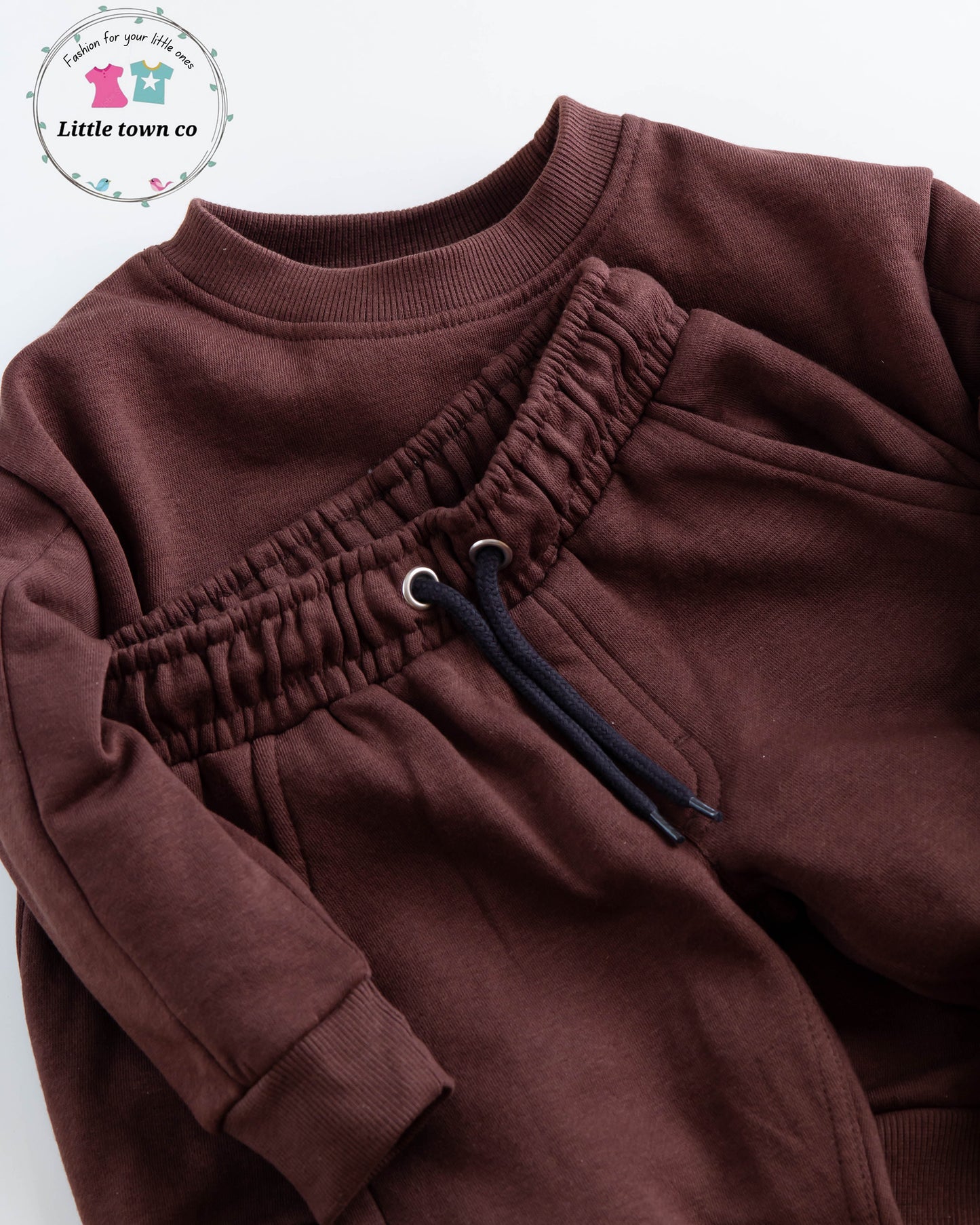 Zeeman Basic Brown fleece tracksuit