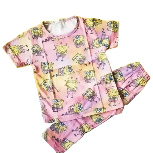 Tye n Dye Spongebob Print Sleepwear