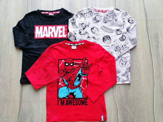 F&F t-shirt h.sleeve , set of 3 pieces , Marvel pattern