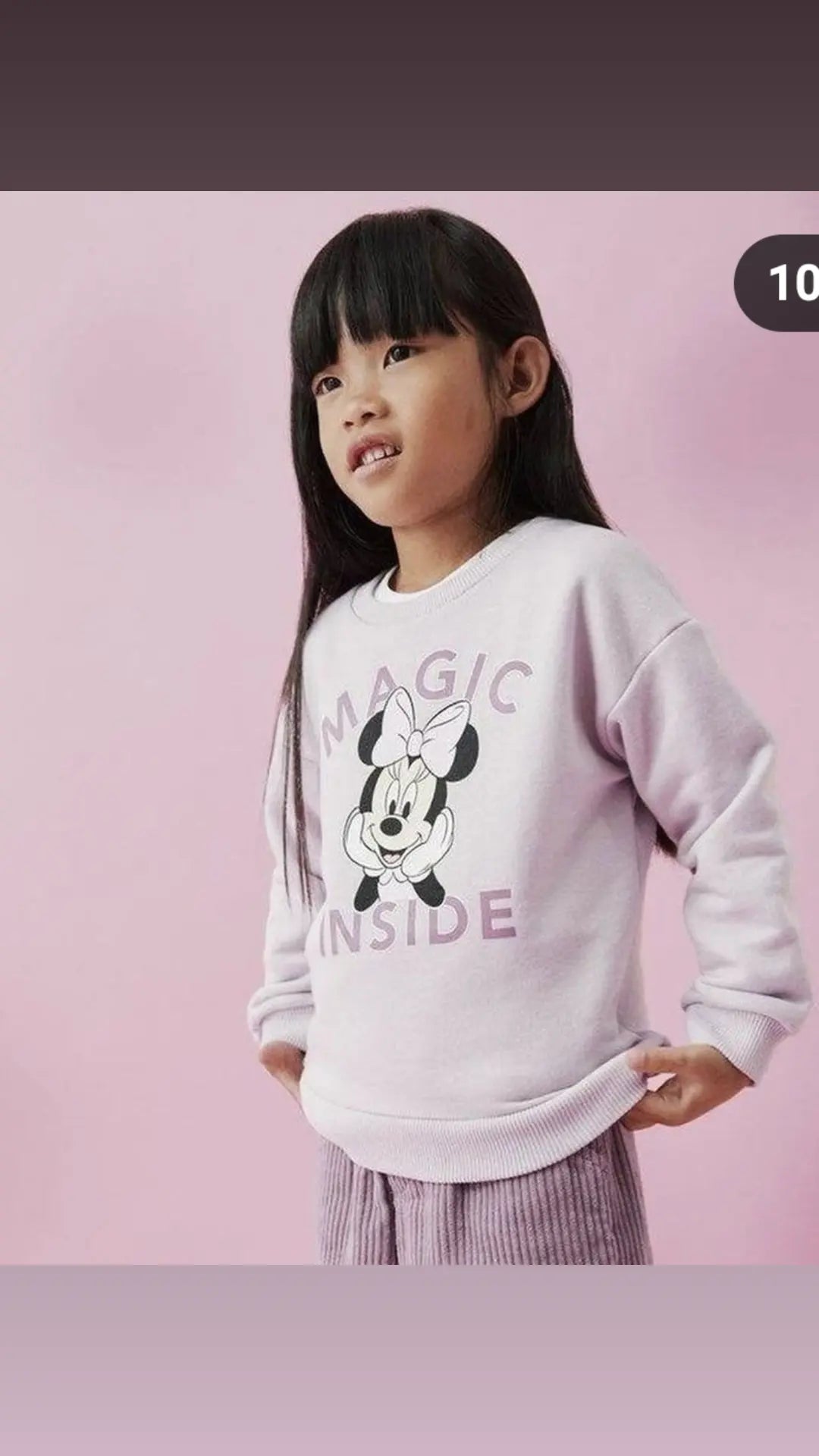 MG Magic Inside Minnie Levender Fleece Sweatshirt