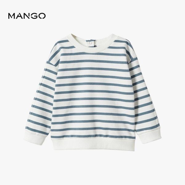 MNG Navy stripes terry  sweatshirt