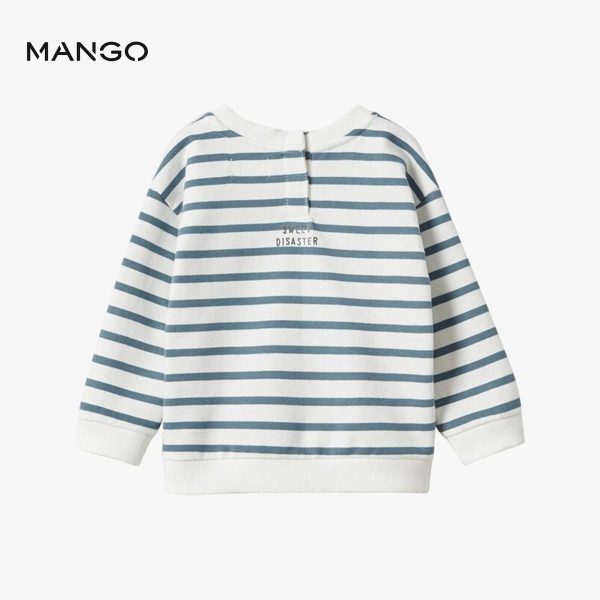 MNG Navy stripes terry  sweatshirt