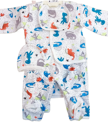 Dinosaur prints 11 pcs Fleece set for newborn