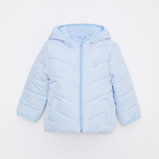 LCW ECO Hooded Long Sleeve Basic Baby Girl Coat